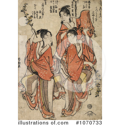 Royalty-Free (RF) Utamaro Kitagawa Clipart Illustration by JVPD - Stock Sample #1070733