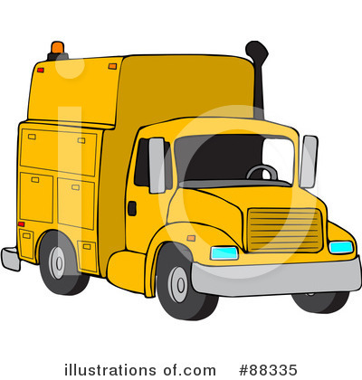 Royalty-Free (RF) Utility Truck Clipart Illustration by djart - Stock Sample #88335