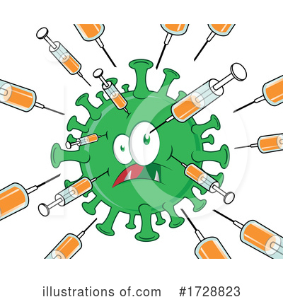 Coronavirus Clipart #1728823 by Domenico Condello