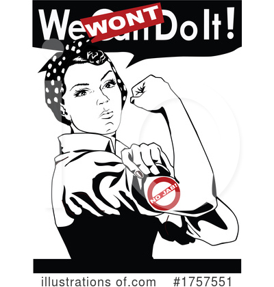 Rosie The Riveter Clipart #1757551 by Dennis Holmes Designs
