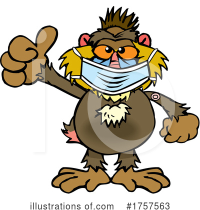 Monkey Clipart #1757563 by Dennis Holmes Designs