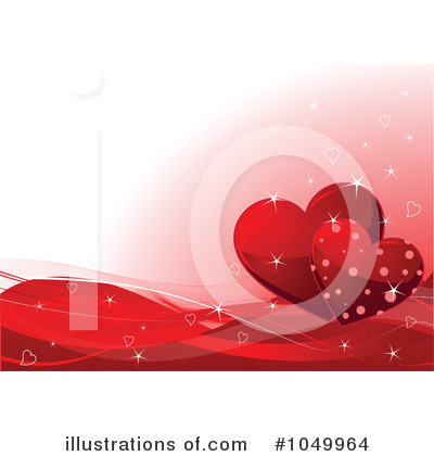 Royalty-Free (RF) Valentine Background Clipart Illustration by Pushkin - Stock Sample #1049964
