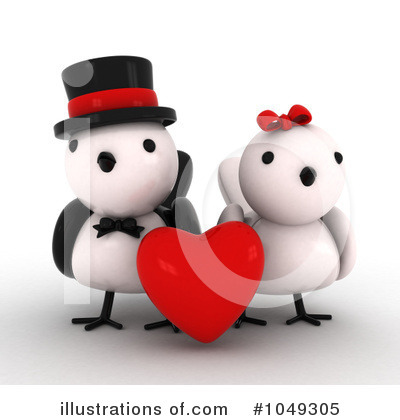 Love Birds Clipart #1049305 by BNP Design Studio