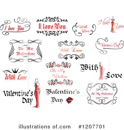 Royalty-Free (RF) Valentine Clipart Illustration by Vector Tradition SM - Stock Sample #1207701