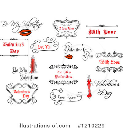 Royalty-Free (RF) Valentine Clipart Illustration by Vector Tradition SM - Stock Sample #1210229