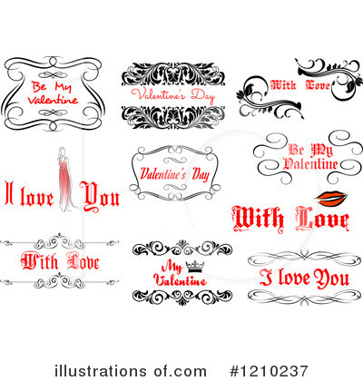 Royalty-Free (RF) Valentine Clipart Illustration by Vector Tradition SM - Stock Sample #1210237