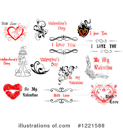 Be My Valentine Clipart #1221588 by Vector Tradition SM