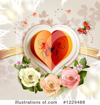 Royalty-Free (RF) Valentine Clipart Illustration by merlinul - Stock Sample #1229488