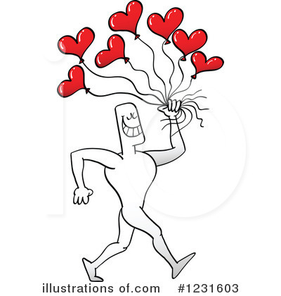 Royalty-Free (RF) Valentine Clipart Illustration by Zooco - Stock Sample #1231603