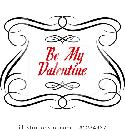 Be My Valentine Clipart #1234637 by Vector Tradition SM