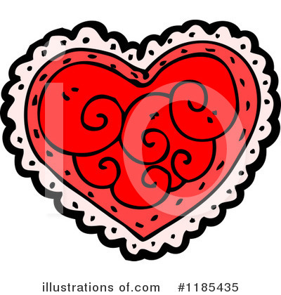 Royalty-Free (RF) Valentine Heart Clipart Illustration by lineartestpilot - Stock Sample #1185435