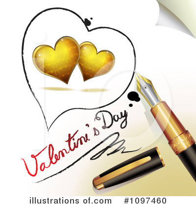 Royalty-Free (RF) Valentines Day Clipart Illustration by merlinul - Stock Sample #1097460