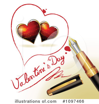 Royalty-Free (RF) Valentines Day Clipart Illustration by merlinul - Stock Sample #1097466