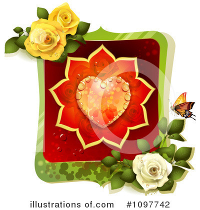 Royalty-Free (RF) Valentines Day Clipart Illustration by merlinul - Stock Sample #1097742