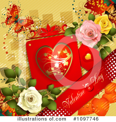 Royalty-Free (RF) Valentines Day Clipart Illustration by merlinul - Stock Sample #1097746