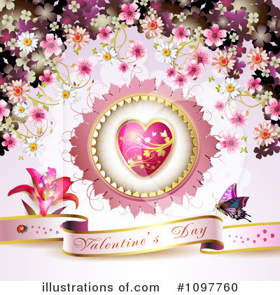 Royalty-Free (RF) Valentines Day Clipart Illustration by merlinul - Stock Sample #1097760