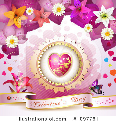 Royalty-Free (RF) Valentines Day Clipart Illustration by merlinul - Stock Sample #1097761