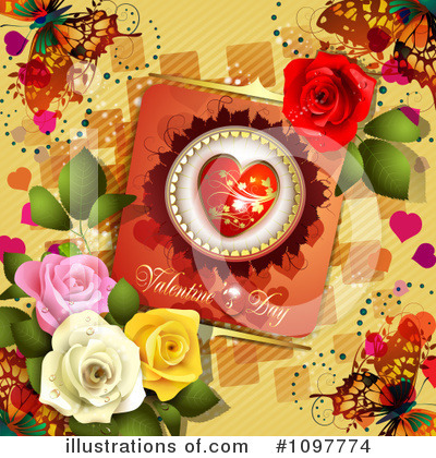 Royalty-Free (RF) Valentines Day Clipart Illustration by merlinul - Stock Sample #1097774