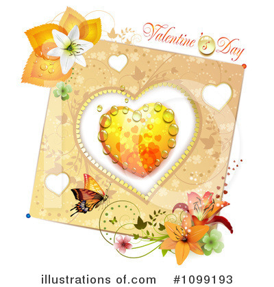 Royalty-Free (RF) Valentines Day Clipart Illustration by merlinul - Stock Sample #1099193