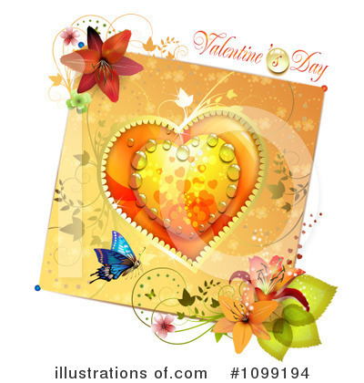 Royalty-Free (RF) Valentines Day Clipart Illustration by merlinul - Stock Sample #1099194