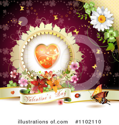 Royalty-Free (RF) Valentines Day Clipart Illustration by merlinul - Stock Sample #1102110