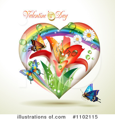 Royalty-Free (RF) Valentines Day Clipart Illustration by merlinul - Stock Sample #1102115