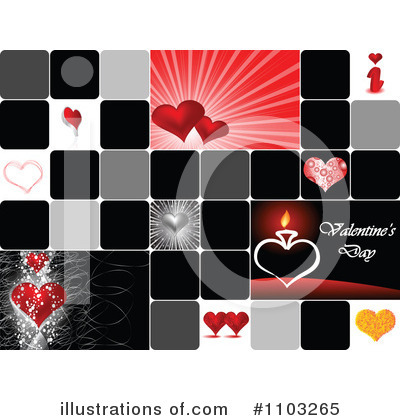 Valentines Day Background Clipart #1103265 by Andrei Marincas