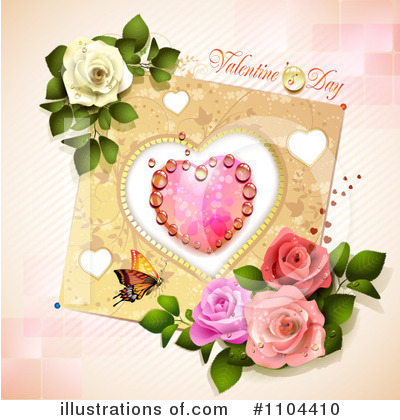 Royalty-Free (RF) Valentines Day Clipart Illustration by merlinul - Stock Sample #1104410