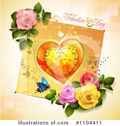 Royalty-Free (RF) Valentines Day Clipart Illustration by merlinul - Stock Sample #1104411