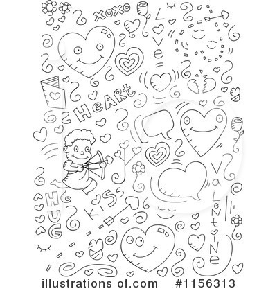 Royalty-Free (RF) Valentines Day Clipart Illustration by Cory Thoman - Stock Sample #1156313