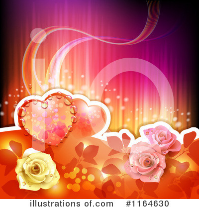 Heart Background Clipart #1164630 by merlinul