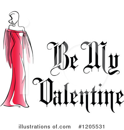 Be My Valentine Clipart #1205531 by Vector Tradition SM
