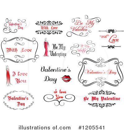 Royalty-Free (RF) Valentines Day Clipart Illustration by Vector Tradition SM - Stock Sample #1205541