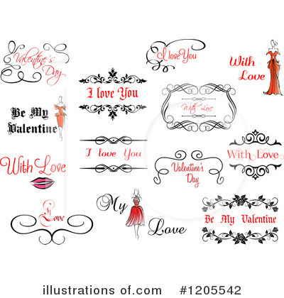 Royalty-Free (RF) Valentines Day Clipart Illustration by Vector Tradition SM - Stock Sample #1205542