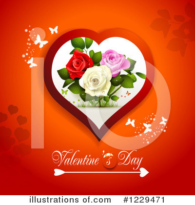 Royalty-Free (RF) Valentines Day Clipart Illustration by merlinul - Stock Sample #1229471