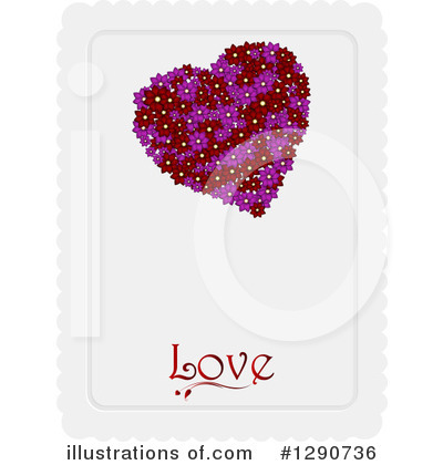 Floral Heart Clipart #1290736 by elaineitalia