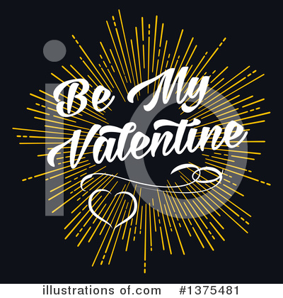 Be My Valentine Clipart #1375481 by Vector Tradition SM
