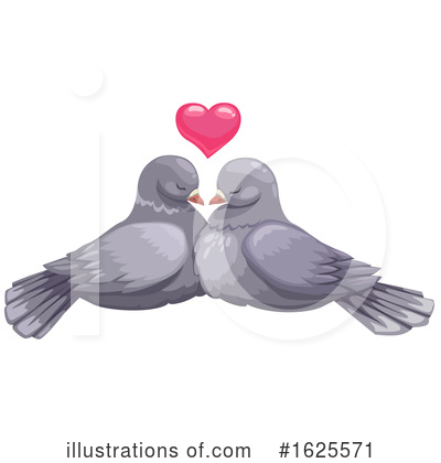 Lovebirds Clipart #1625571 by Vector Tradition SM