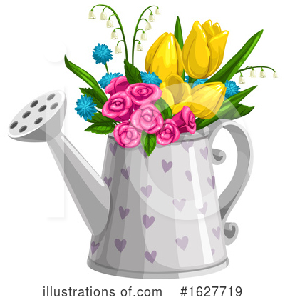 Watering Can Clipart #1627719 by Vector Tradition SM