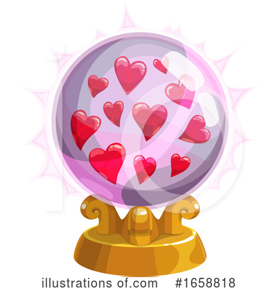 Crystal Ball Clipart #1658818 by Vector Tradition SM