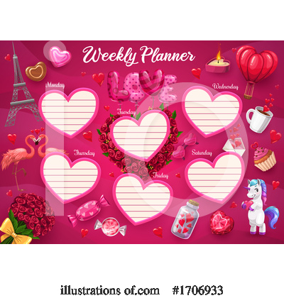 Planner Clipart #1706933 by Vector Tradition SM
