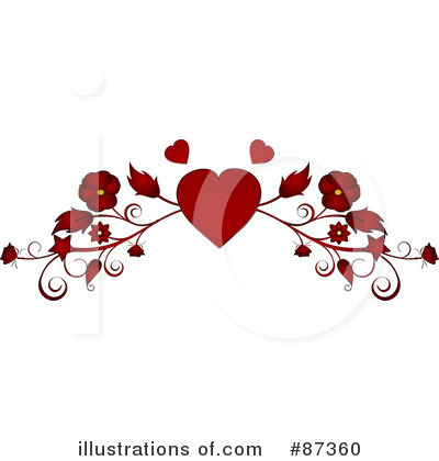 Royalty-Free (RF) Valentines Site Header Clipart Illustration by elaineitalia - Stock Sample #87360