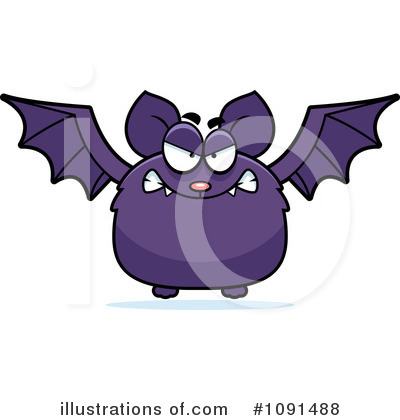 Royalty-Free (RF) Vampire Bat Clipart Illustration by Cory Thoman - Stock Sample #1091488