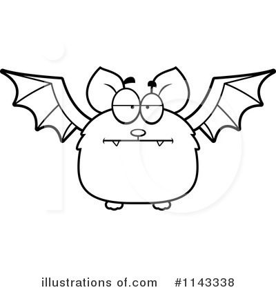 Royalty-Free (RF) Vampire Bat Clipart Illustration by Cory Thoman - Stock Sample #1143338