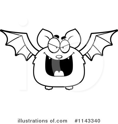 Royalty-Free (RF) Vampire Bat Clipart Illustration by Cory Thoman - Stock Sample #1143340