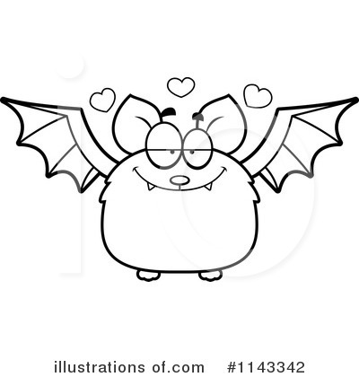 Royalty-Free (RF) Vampire Bat Clipart Illustration by Cory Thoman - Stock Sample #1143342