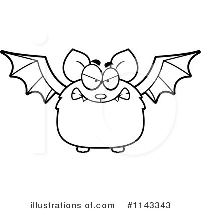 Royalty-Free (RF) Vampire Bat Clipart Illustration by Cory Thoman - Stock Sample #1143343