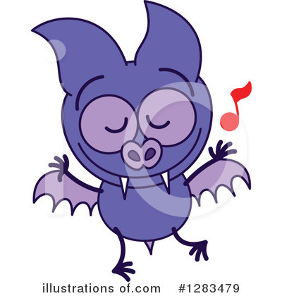 Flying Bat Clipart #1283479 by Zooco
