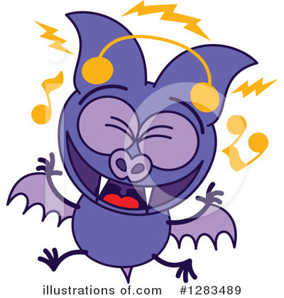 Flying Bat Clipart #1283489 by Zooco