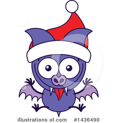 Royalty-Free (RF) Vampire Bat Clipart Illustration by Zooco - Stock Sample #1436490